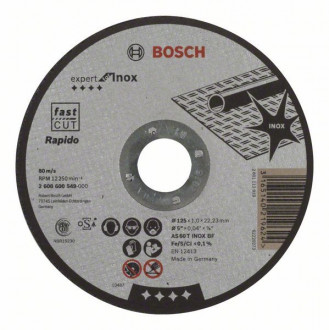 Диск відрізний по нержавіючій сталіExpert for Inox Bosch 125x1.6x22 мм (2608600549)