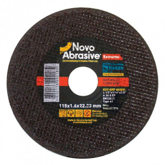 Диск відрізний по металу NovoAbrasive Extreme 41 14А 115x1,6x22,2 мм (NAECD11516)