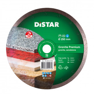 Диск алмазний Distar 1A1R Granite Premium 250x25.4 мм (113 200 61 019)
