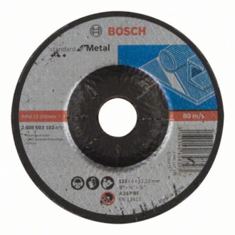 Диск зачистной по металу Bosch 125х6.0x22,23 мм Standard for Metal (2608603182)