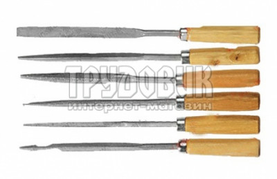 Набор надфилей Sparta 100 мм деревянные рукоятки (158155)