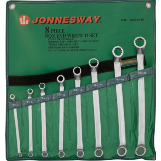 Набір ключів накидних 75-гр, 6-22 мм, 8 предметів, Jonnesway (W23108S) 