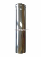 Труба дымоходная одностенная Versia-Lux 120x1000x1.0 мм
