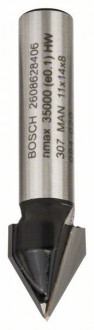 Фреза пазовая V-образная Bosch D11 d8 (2608628406)