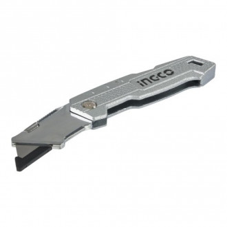 Нож складной трапеция Ingco 5 лезвий SK5 (HUK6138)