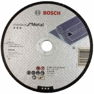 Диск відрізний по металу Bosch Standard for Metal 180x3х22 мм (2608603167)