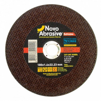 Диск отрезной по металлу NovoAbrasive Extrem 41 14А 180х1.6х22.23 мм (NAECD18016)