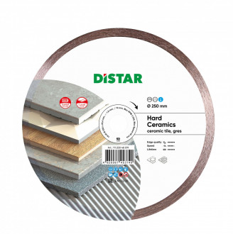 Диск алмазний Distar 1A1R Hard Ceramics 250x25.4 мм (111 200 48 019)