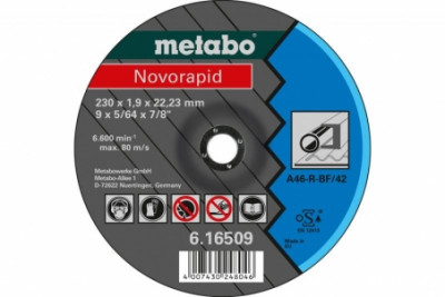 Диск відрізний Metabo Novorapid A 60-R, 180х1,6х22,23мм вігнутий (616508000)