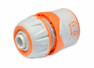 Конектор для шланга 1/2" з аквастопом (пластик) VERANO