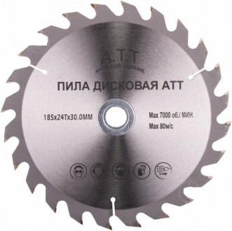 Пильний диск A.T.T. 185x16/20/30 мм, 24 зубів (3610005)