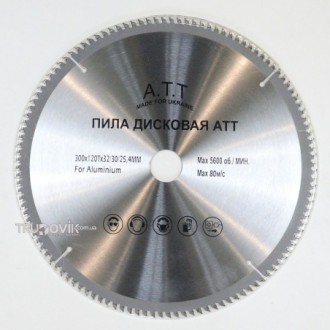 Пильний диск по алюмінію 300x25.4 / 30/32 мм 120 зубів АТТ (3610021)