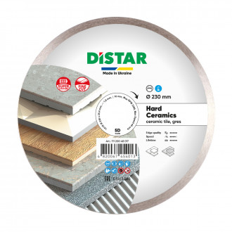 Диск алмазный Distar 1A1R Hard Ceramics 230x25.4 мм (111 200 48 017)
