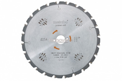 Пильний диск по дереву Metabo HW / CT 216x30 мм, 20 зубів (628230000)