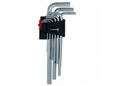 Набір ключів шестигранних Г-образних HEX 9 шт S2 1.5 - 10 мм HAISSER (102889)