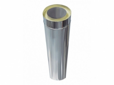 Труба дымоходная двустенная Versia-Lux 110х180 1 м н/н (0.8 мм)
