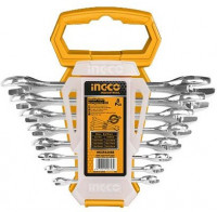Набір ключів ріжкових Ingco Industrial 6-22 мм 8 шт. (HKSPA2088)