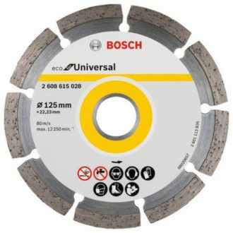 Диск відрізний алмазний Bosch 125х22,23 мм ECO Universal (2608615028) 