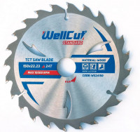 Пильний диск по дереву WellCut Standard 150 х 5.0 х 22.23 мм, 24 зуба (WS24150)