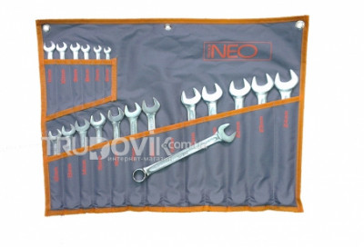 Набор ключей рожково-накидных NEO 6-24 мм, 19 предм. (09-034)