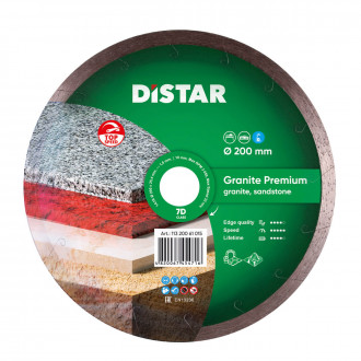 Диск алмазный Distar 1A1R Granite Premium 200x25.4 мм (113 200 61 015)