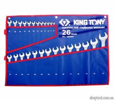 Набор ключей комбинированных KING TONY 6-32 м