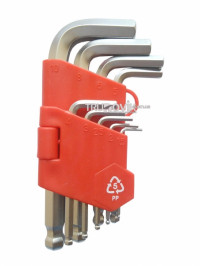 Набор ключей Г-образных с шарообразным наконечником 1.5-10 мм 9 шт. Technics (49-119)