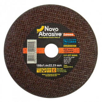 Диск отрезной по металлу NovoAbrasive Extreme 41 14А 150x