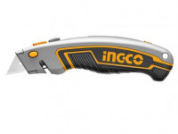 Нож трапеция Ingco Industrial Profi 6 лезвий SK5 (HUK6128)