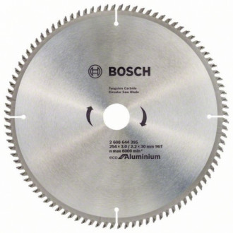 Пильный диск по алюминию 254х30 мм 96 зубов Eco for Aluminium (2608644395)