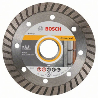 Диск отрезной алмазный Bosch 115х22,23 мм Standard for Universal Turbo (2608602393)
