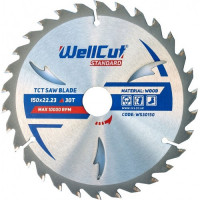 Пильний диск по дереву WellCut Standard 150 х 5.0 х 22.23 мм, 30 зубів (WS30150)