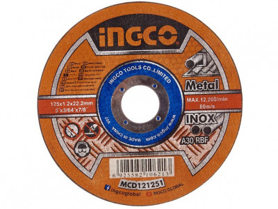 Диск 125х1.2х22.2 мм по металу Ingco (MCD121251)